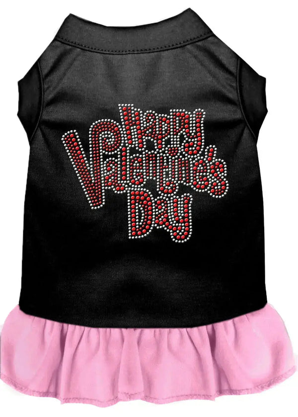 Happy-Valentines-Day-Rhinestone-Dress-Black-With-Light-Pink-Med-GreatEagleInc-320075680