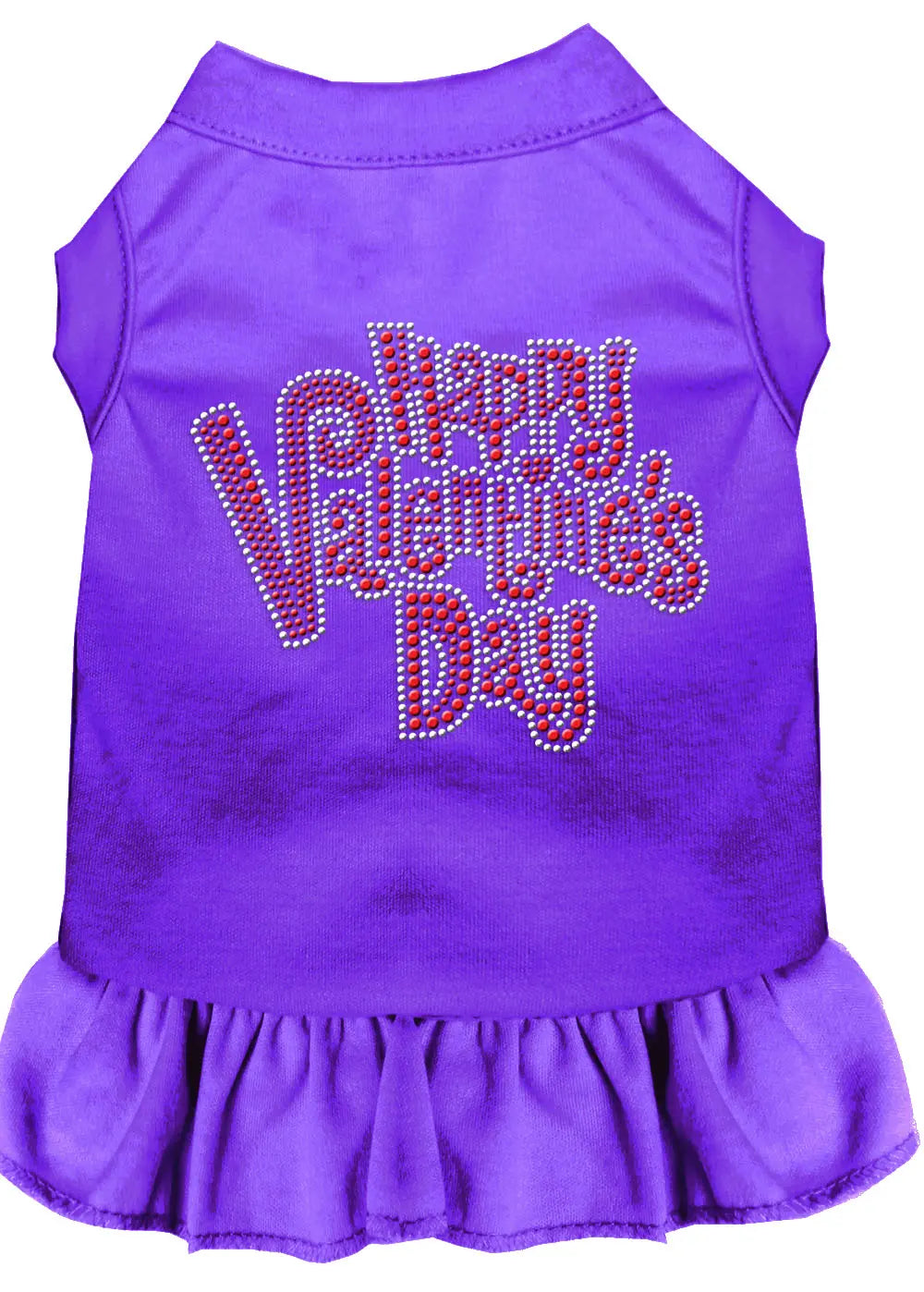 Happy Valentines Day Rhinestone Dress Purple Lg Default Title
