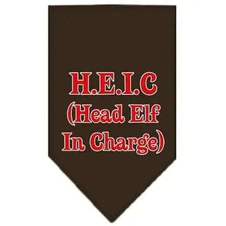 Head-Elf-In-Charge-Screen-Print-Bandana-Cocoa-Large-GreatEagleInc-333817153