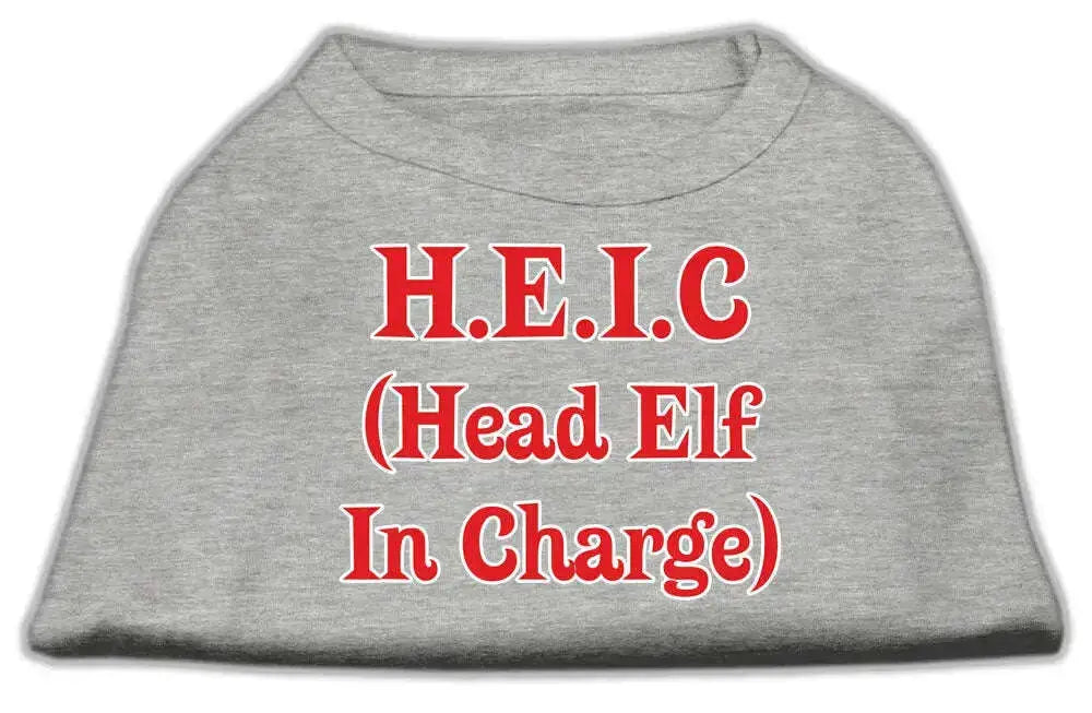 Head-Elf-In-Charge-Screen-Print-Shirt-Grey-Med-GreatEagleInc-318849125