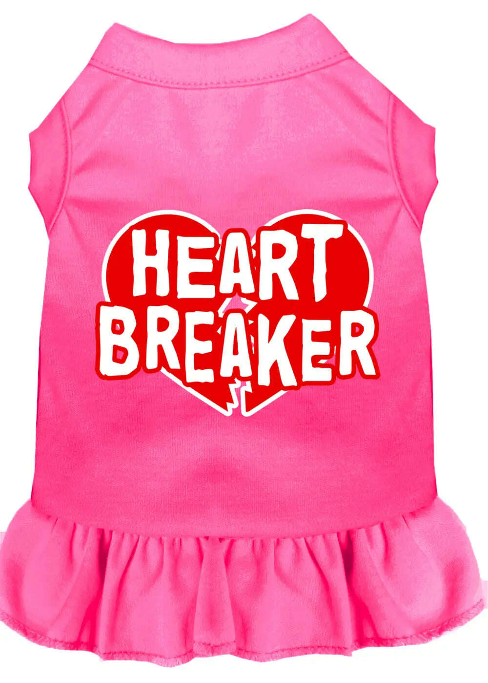 Heart-Breaker-Screen-Print-Dress-Bright-Pink-Xs-GreatEagleInc-319258691