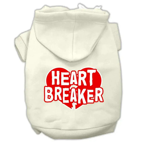 Heart-Breaker-Screen-Print-Pet-Hoodies-Cream-Size-Xs-GreatEagleInc-333926352