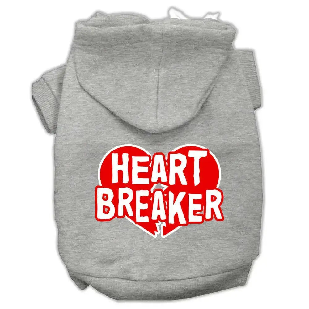 Heart-Breaker-Screen-Print-Pet-Hoodies-Grey-Size-Xs-GreatEagleInc-333926262