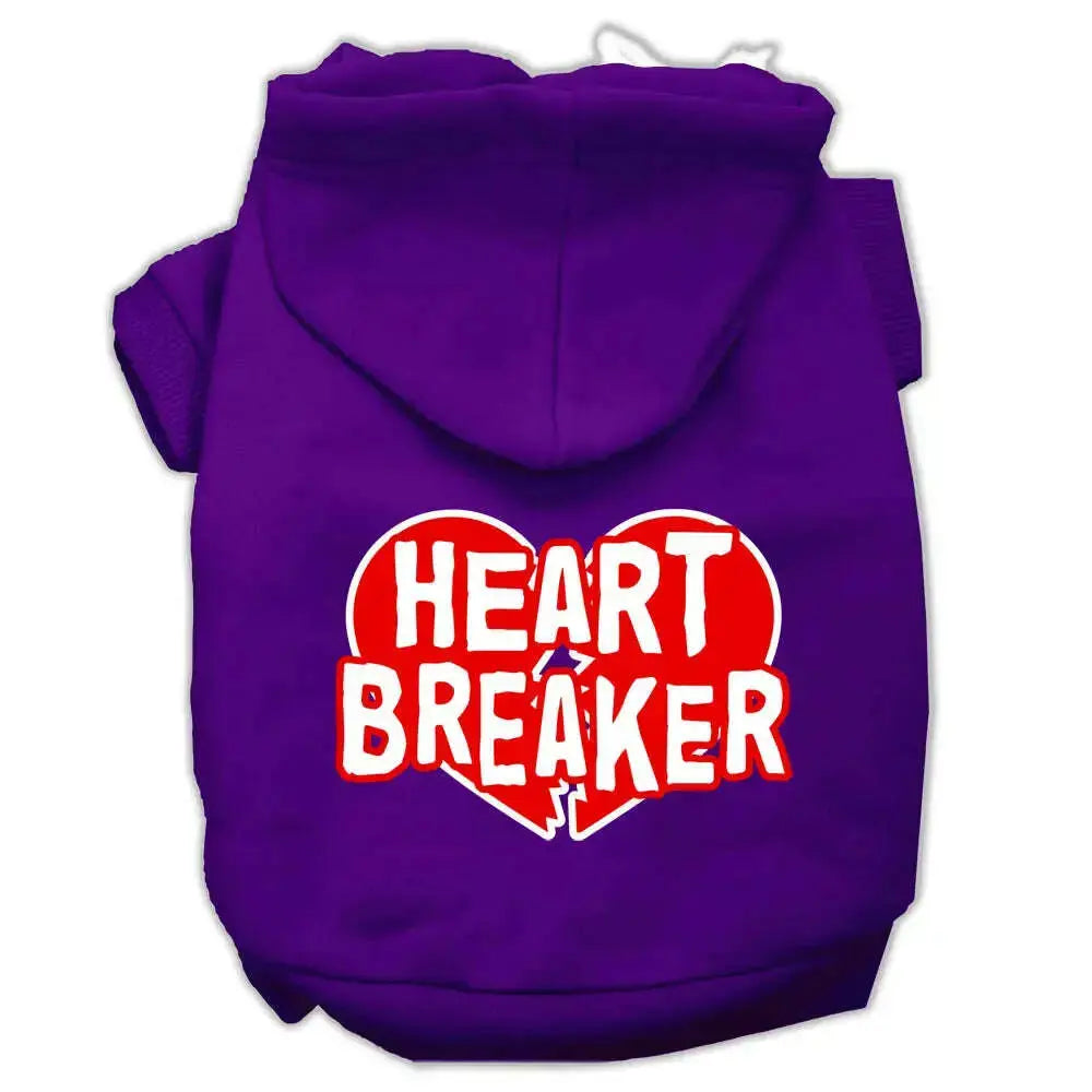 Heart-Breaker-Screen-Print-Pet-Hoodies-Purple-Size-Lg-GreatEagleInc-333928417