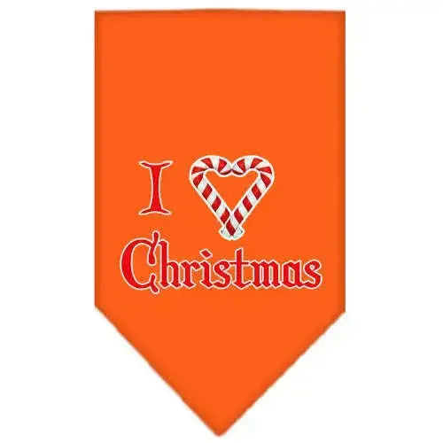 Heart-Christmas-Screen-Print-Bandana-Orange-Large-GreatEagleInc-319835115
