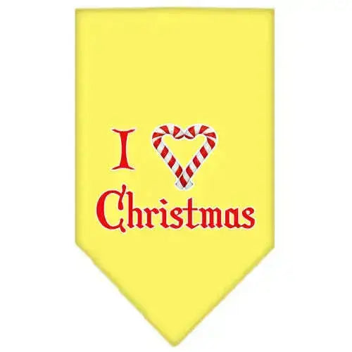 Heart-Christmas-Screen-Print-Bandana-Yellow-Large-GreatEagleInc-319834671
