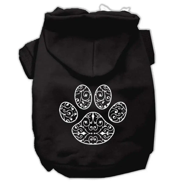 Henna-Paw-Screen-Print-Pet-Hoodies-Black-Size-Xl-GreatEagleInc-319909915