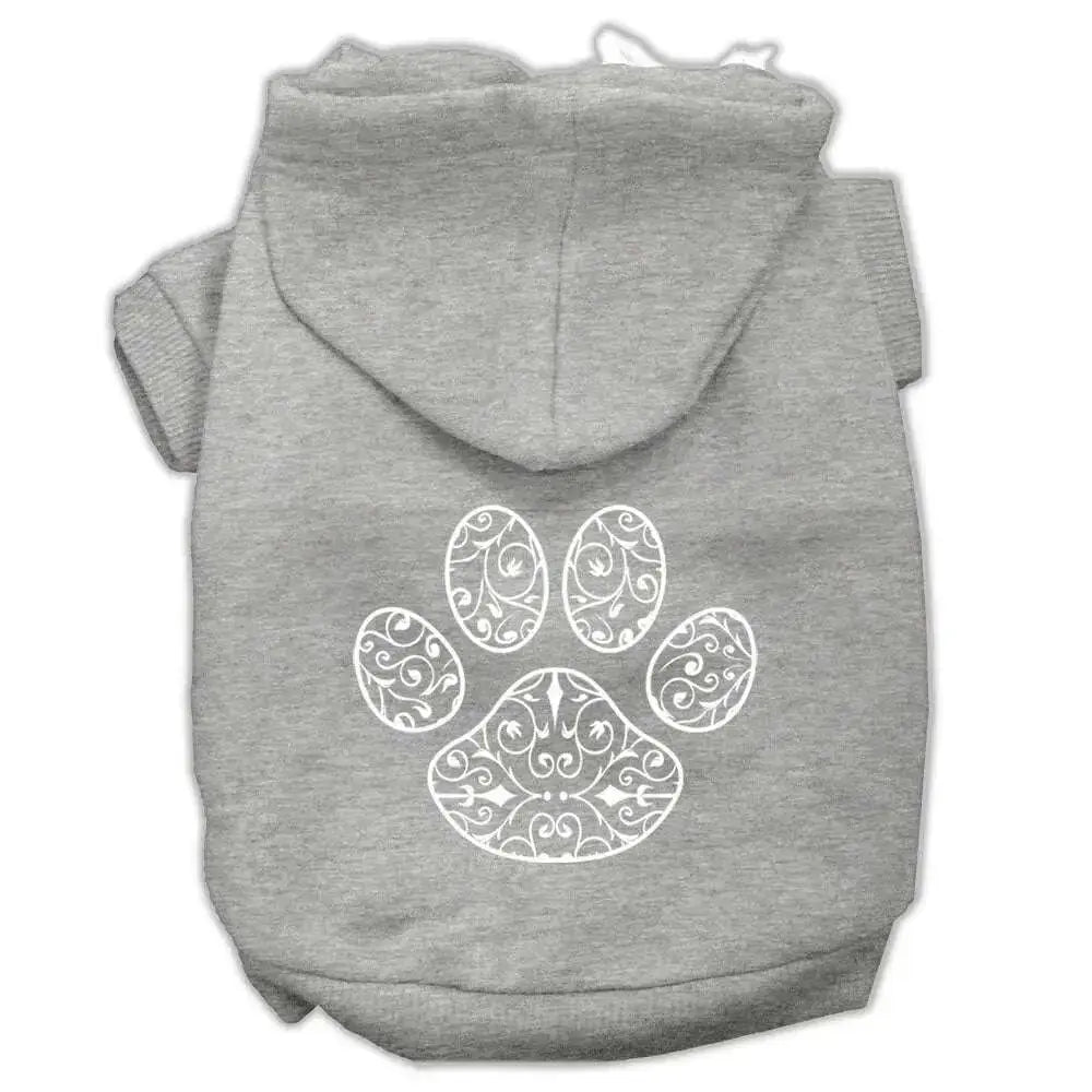 Henna-Paw-Screen-Print-Pet-Hoodies-Grey-Size-Xs-GreatEagleInc-319908659