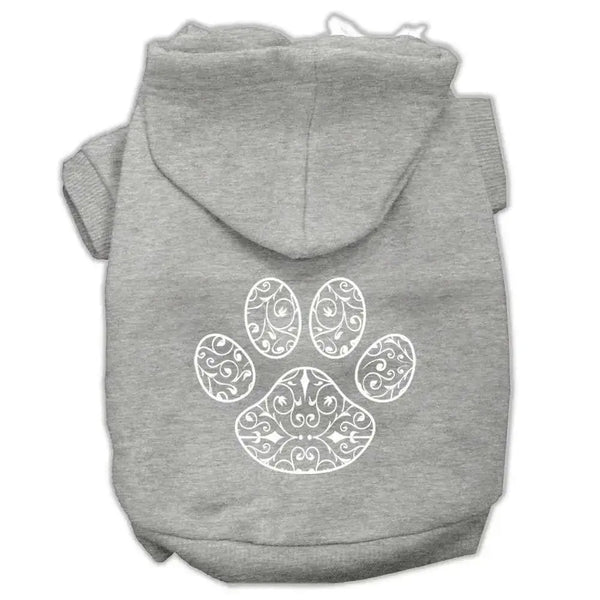 Henna-Paw-Screen-Print-Pet-Hoodies-Grey-Size-Xxl-GreatEagleInc-319907961