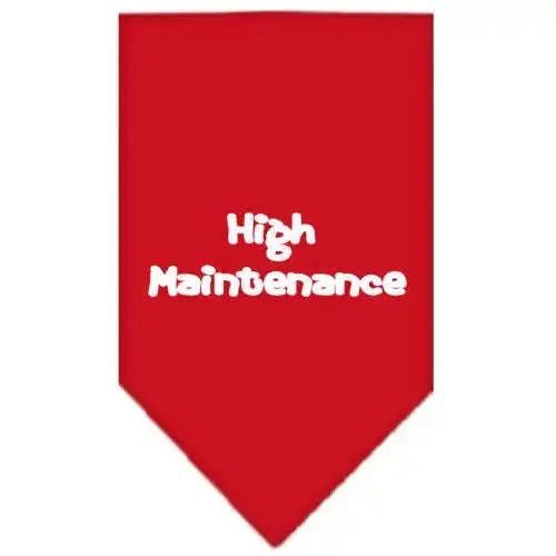High-Maintenance-Screen-Print-Bandana-Red-Large-GreatEagleInc-333921813