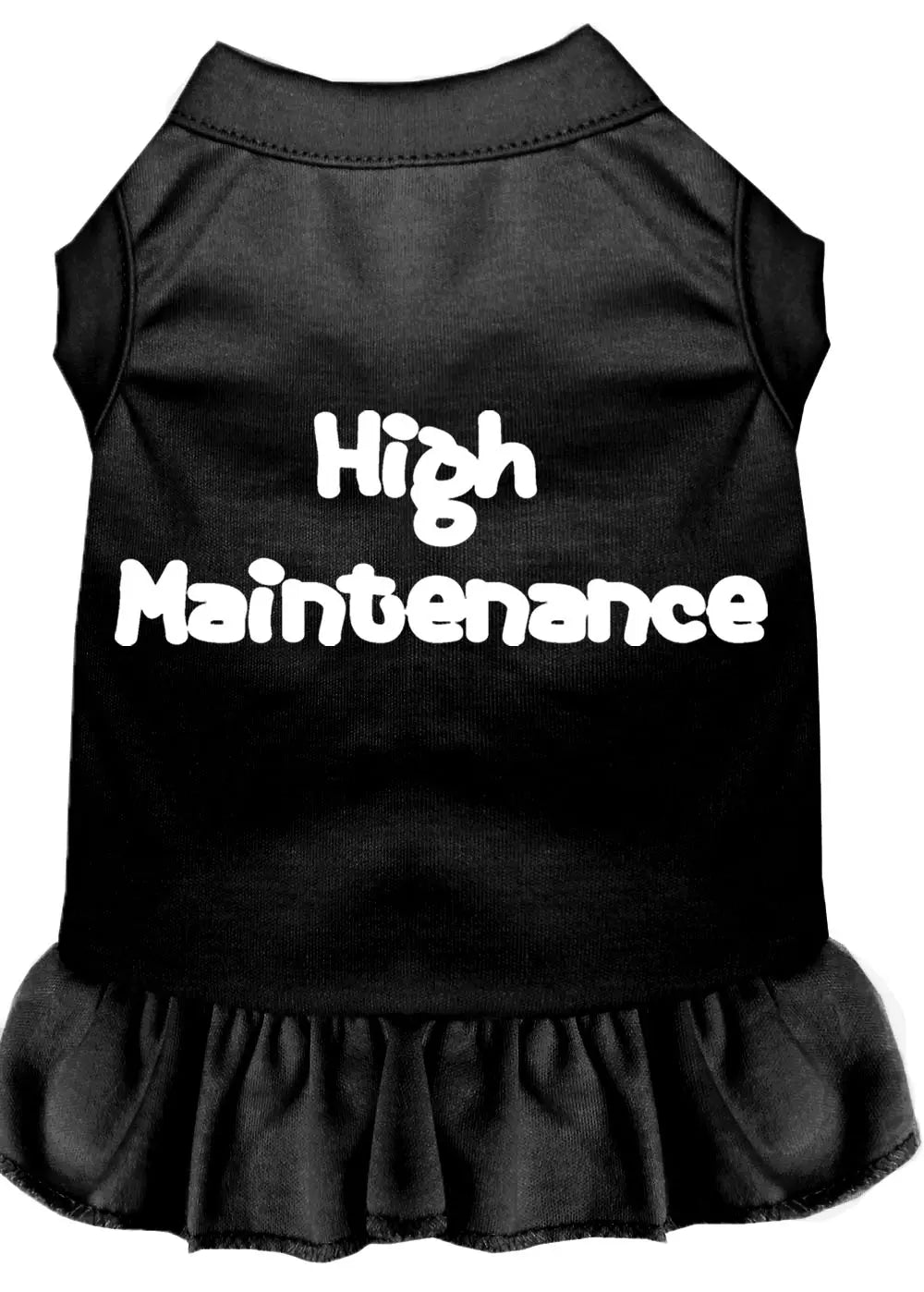 High Maintenance Screen Print Dress Black Xs Default Title