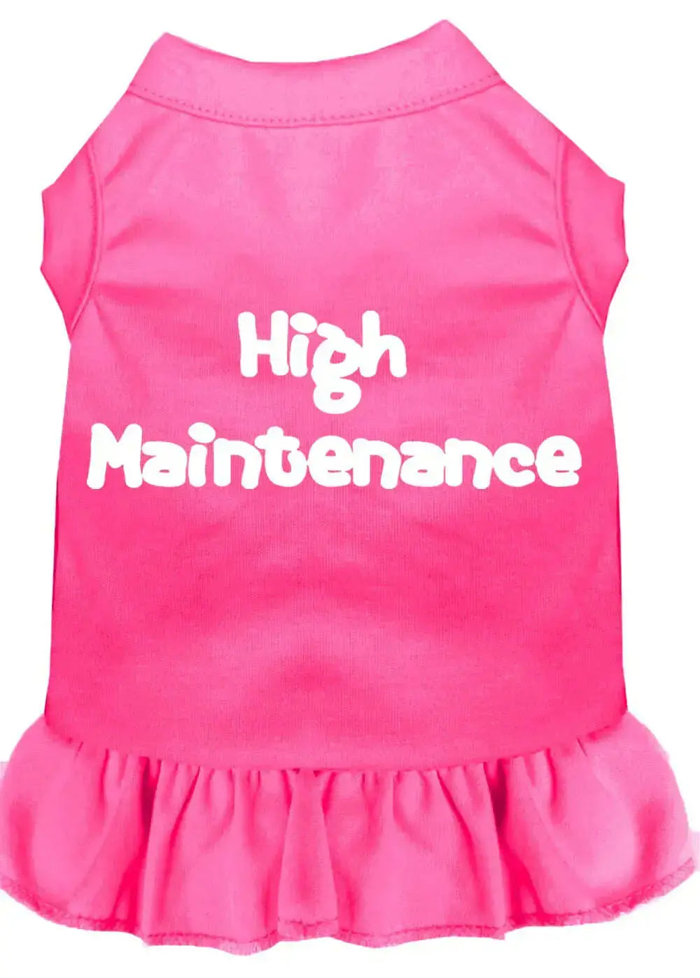 High-Maintenance-Screen-Print-Dress-Bright-Pink-Xxl-GreatEagleInc-320051911