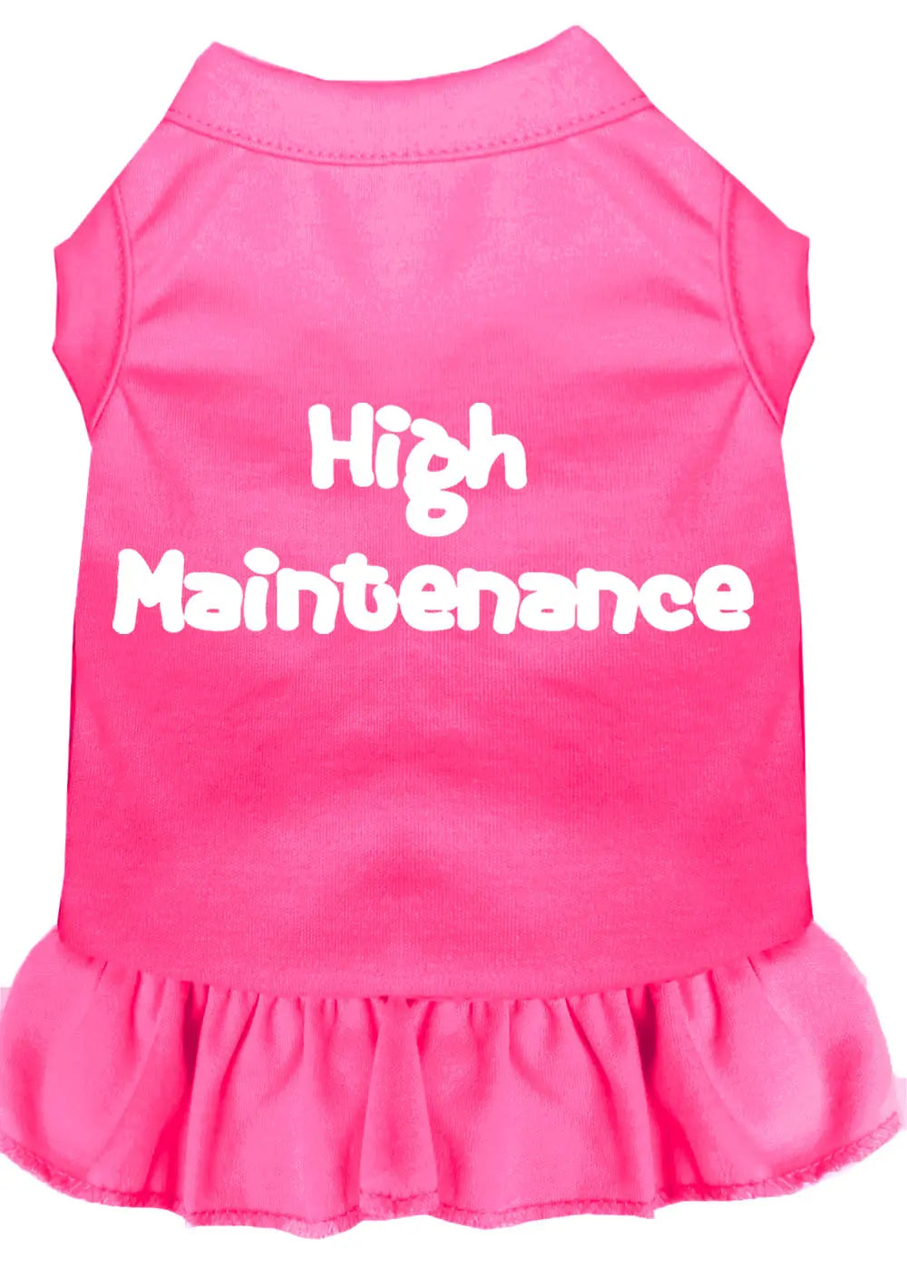 High Maintenance Screen Print Dress Bright Pink Xxxl Default Title