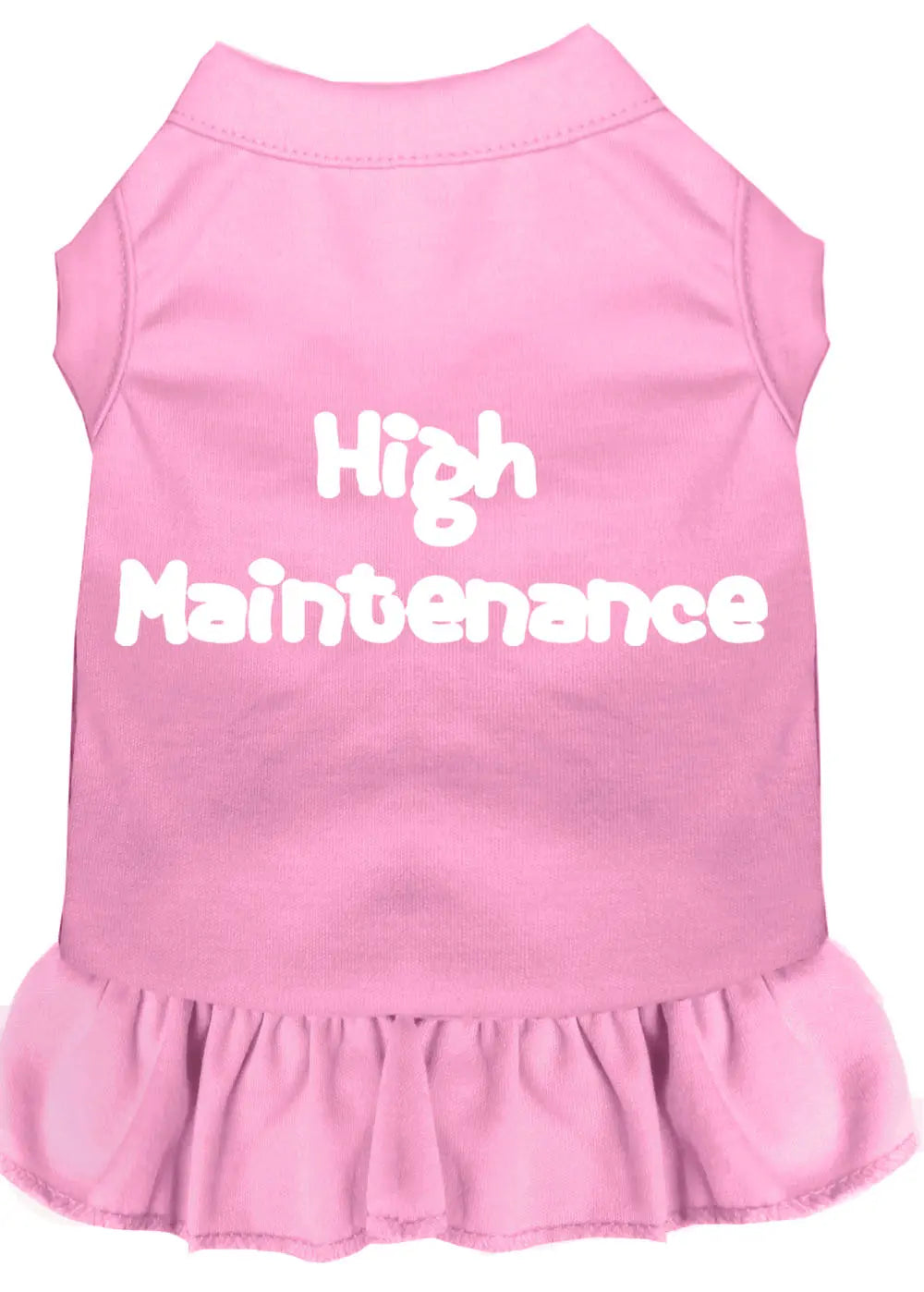 High Maintenance Screen Print Dress Light Pink Sm Default Title