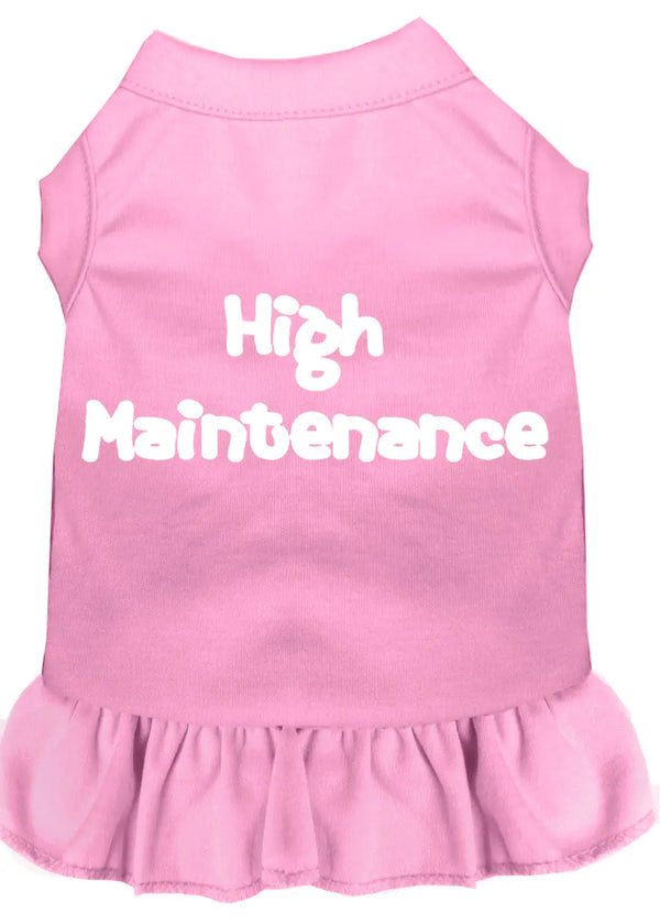 High Maintenance Screen Print Dress Light Pink Xxxl Default Title