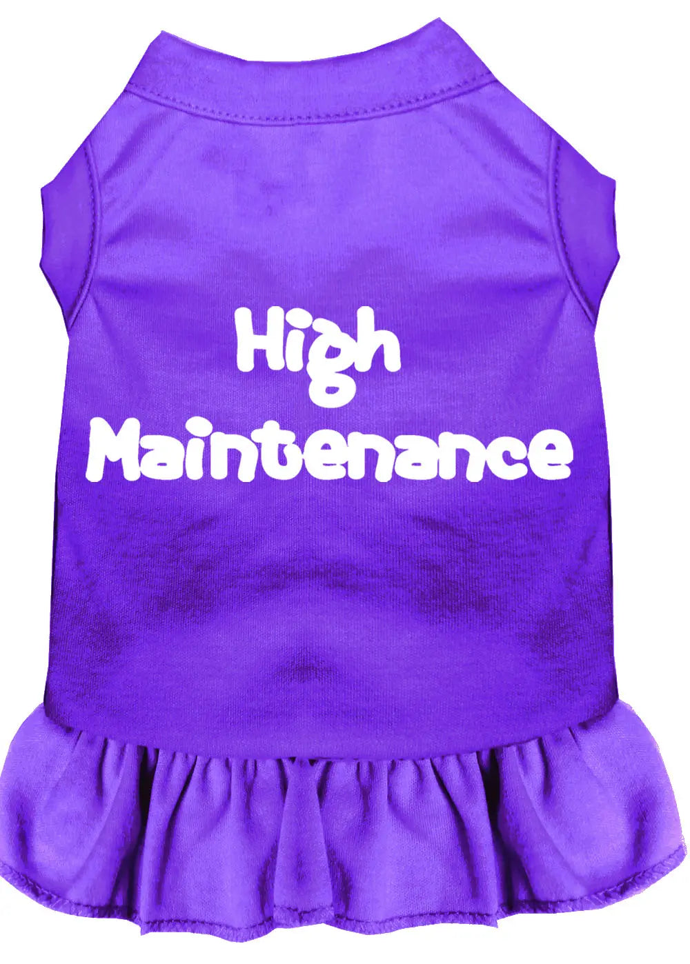 High Maintenance Screen Print Dress Purple Xxl Default Title