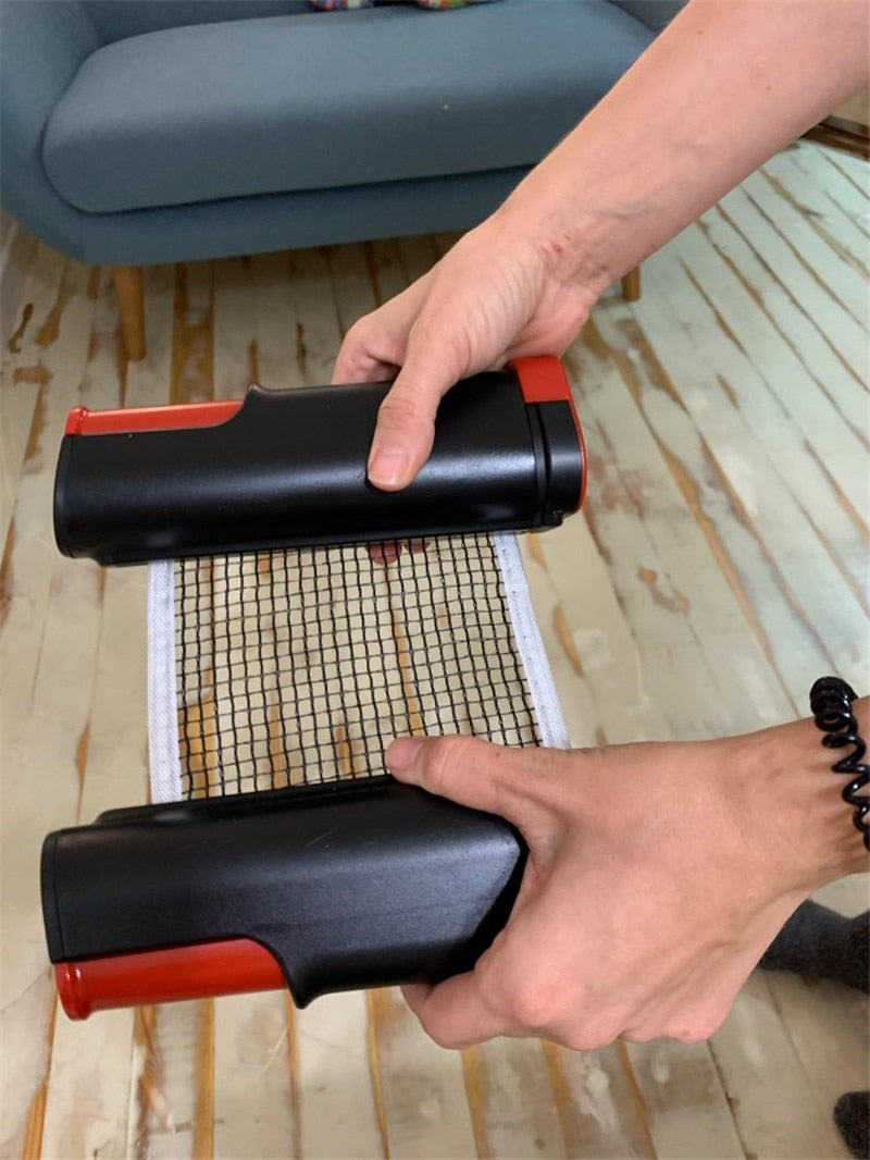 High Quantity Table Tennis Net Portable Retractable Ping Pong Post Net Rack For Any Table Table Tennis Net Rack