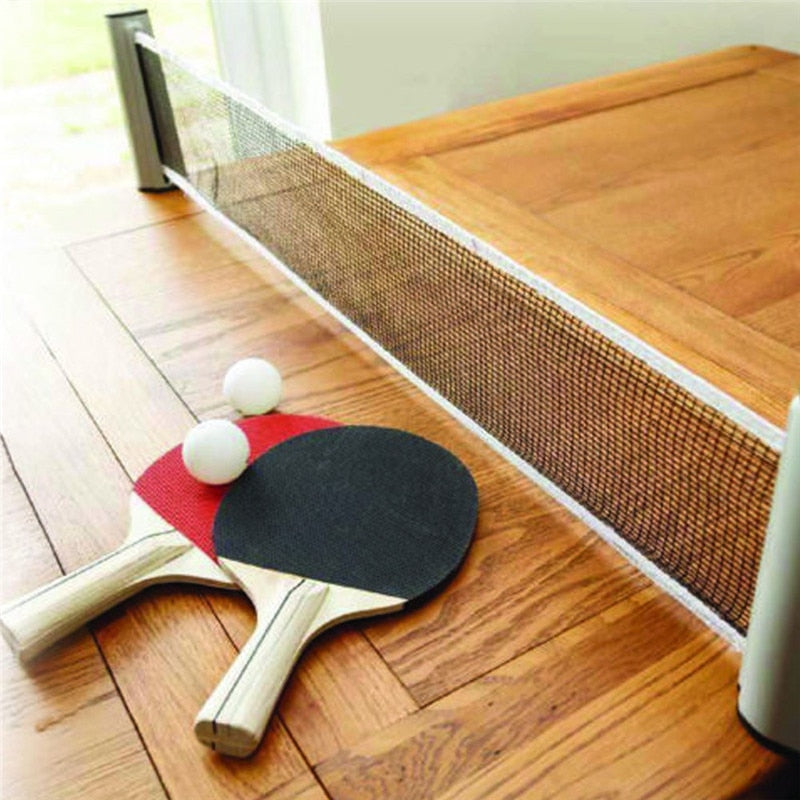 High Quantity Table Tennis Net Portable Retractable Ping Pong Post Net Rack For Any Table Table Tennis Net Rack