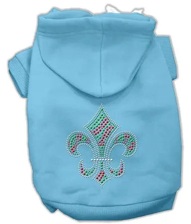 Holiday Fleur De Lis Hoodies Baby Blue Xs Default Title