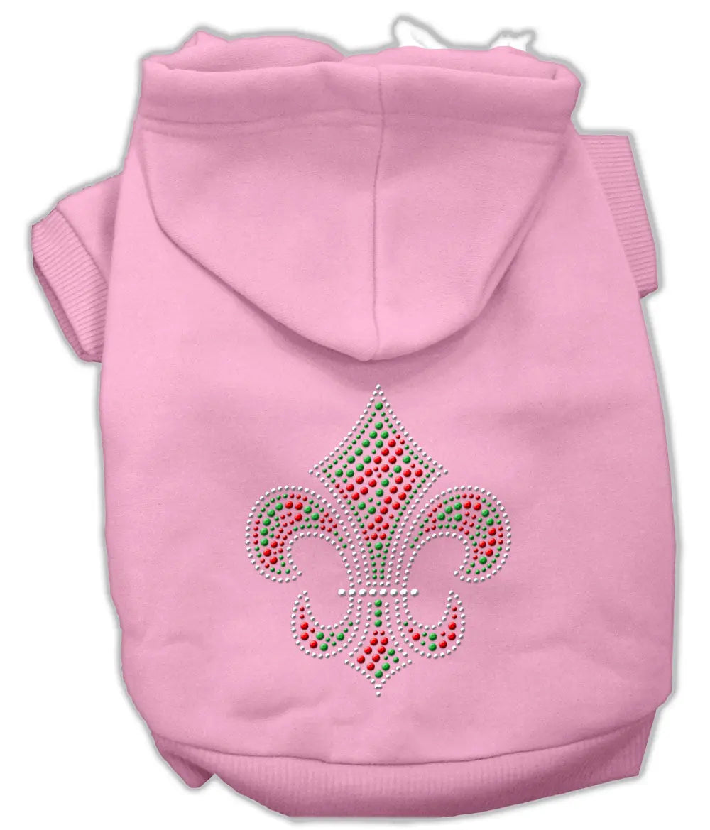 Holiday Fleur De Lis Hoodies Pink Xs Default Title