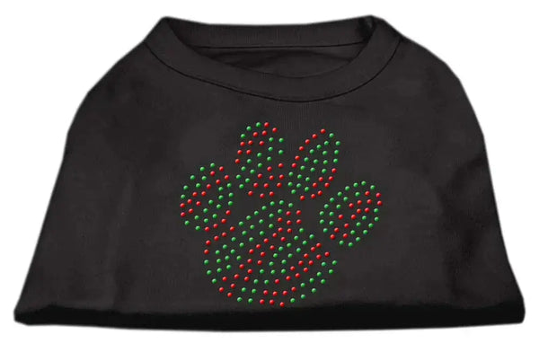 Holiday-Paw-Rhinestone-Shirts-Black-Xxl-GreatEagleInc-333848792