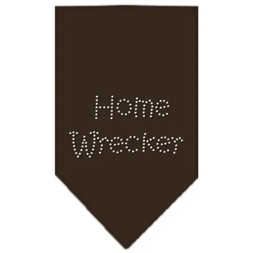 Home Wrecker Rhinestone Bandana Cocoa Large Default Title