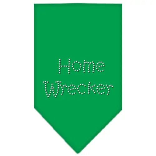 Home Wrecker Rhinestone Bandana Emerald Green Large Default Title
