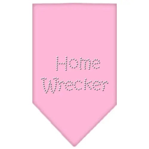Home Wrecker Rhinestone Bandana Light Pink Small Default Title