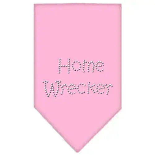 Home-Wrecker-Rhinestone-Bandana-Light-Pink-Small-GreatEagleInc-319305152