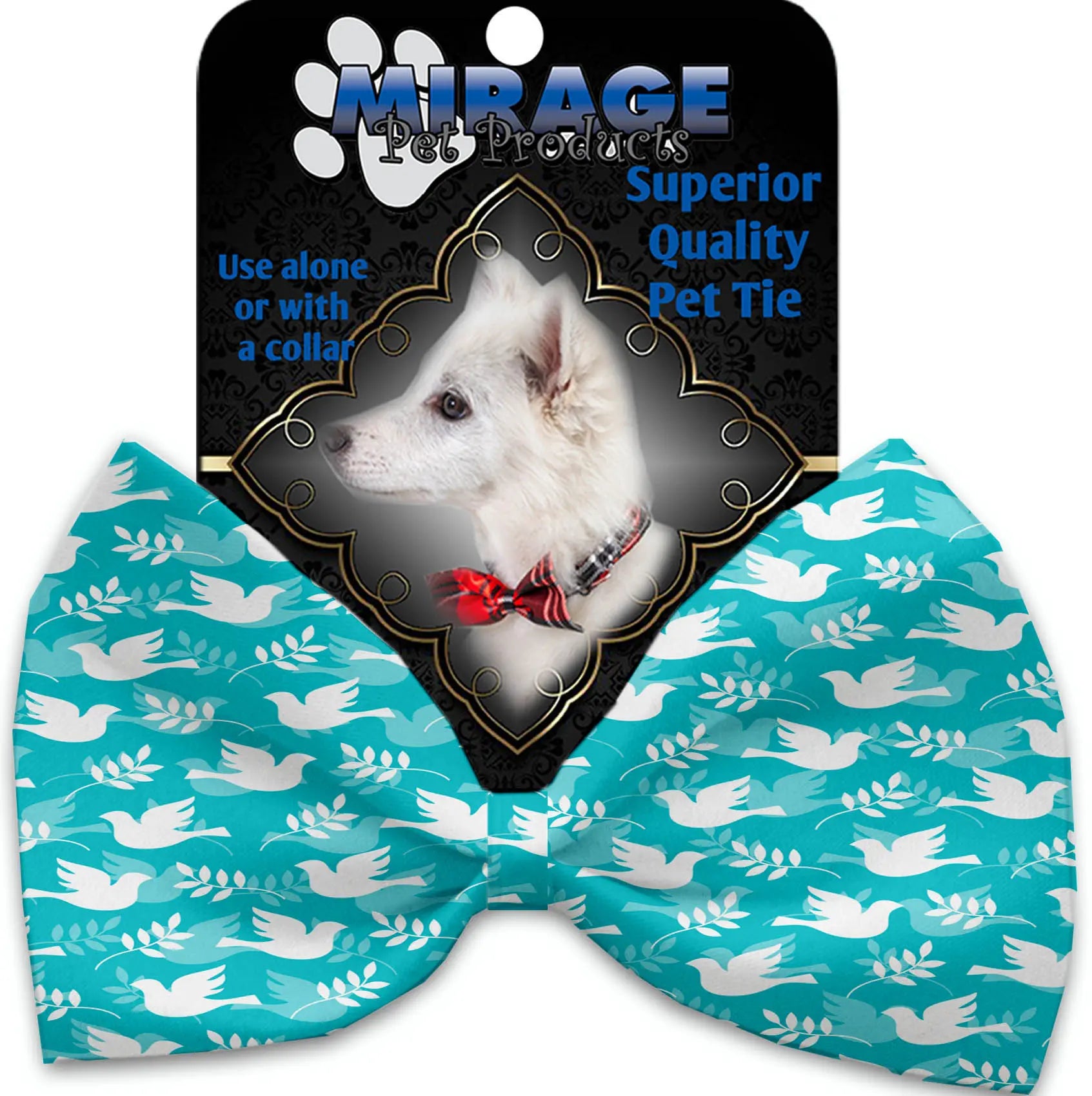 Hope And Peace Pet Bow Tie Collar Accessory With Velcro Default Title