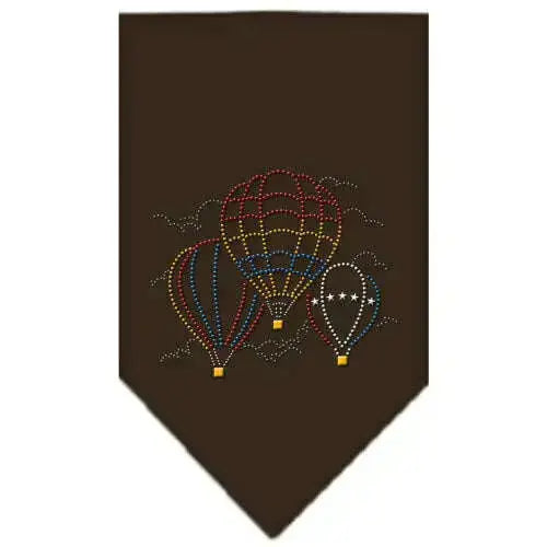 Hot-Air-Balloons-Rhinestone-Bandana-Cocoa-Small-GreatEagleInc-319303429