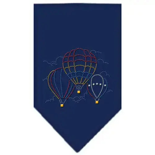 Hot-Air-Balloons-Rhinestone-Bandana-Navy-Blue-Large-GreatEagleInc-319304338