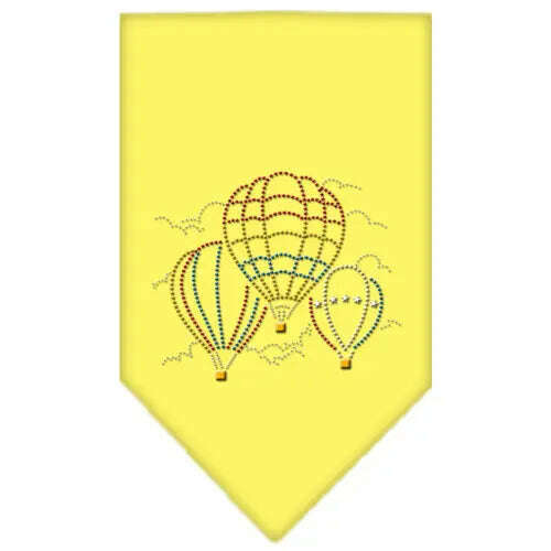 Hot-Air-Balloons-Rhinestone-Bandana-Yellow-Small-GreatEagleInc-319302421