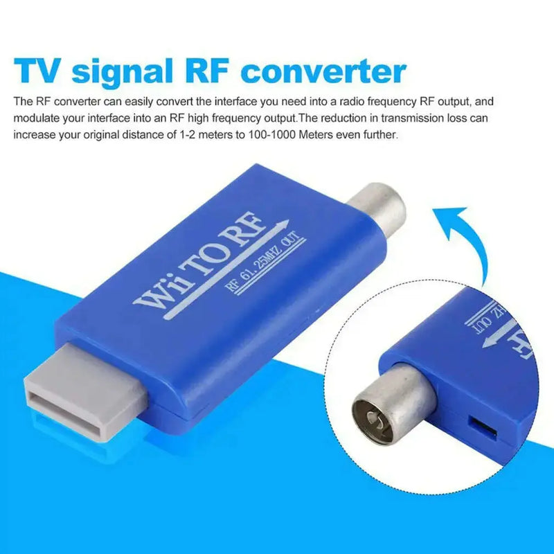 Hot-For-WII-to-RF-Signal-Converter-For-Game-Console-Old-TV-Display-Video-Adapter-GreatEagleInc-334003556