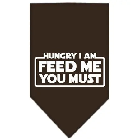 Hungry I Am Screen Print Bandana Cocoa Large Default Title