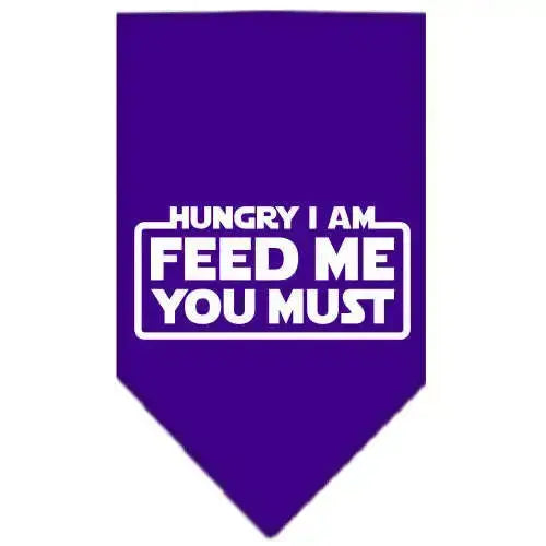 Hungry-I-Am-Screen-Print-Bandana-Purple-Large-GreatEagleInc-319355747