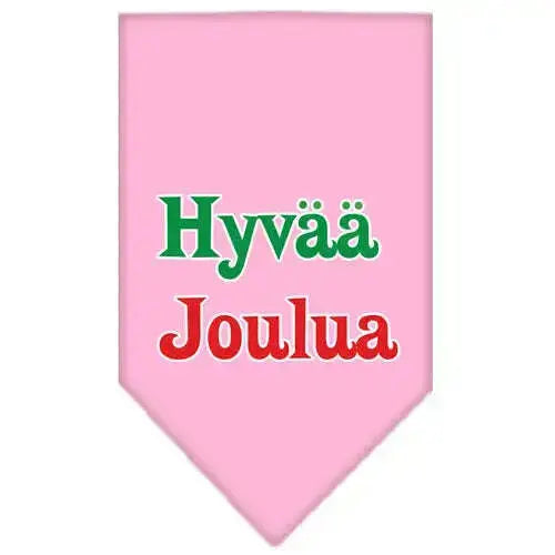 Hyvaa-Joulua-Screen-Print-Bandana-Light-Pink-Small-GreatEagleInc-319829671