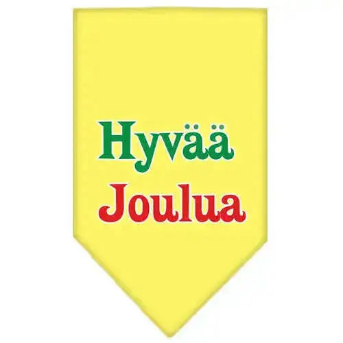 Hyvaa-Joulua-Screen-Print-Bandana-Yellow-Small-GreatEagleInc-319829270