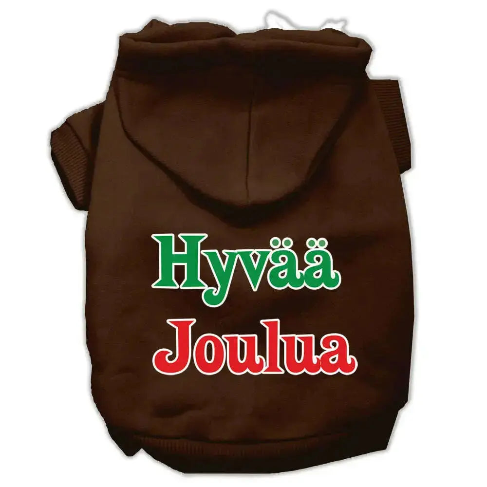 Hyvaa-Joulua-Screen-Print-Pet-Hoodies-Brown-Xxxl-GreatEagleInc-319376797