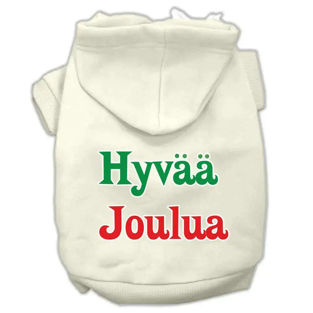 Hyvaa-Joulua-Screen-Print-Pet-Hoodies-Cream-Size-M-GreatEagleInc-319381017