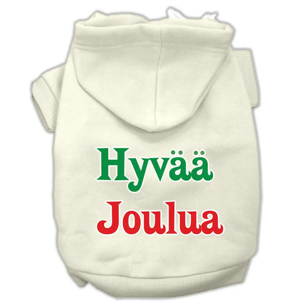 Hyvaa-Joulua-Screen-Print-Pet-Hoodies-Cream-Size-Xxxl-GreatEagleInc-319376628