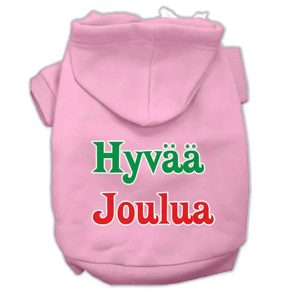 Hyvaa-Joulua-Screen-Print-Pet-Hoodies-Light-Pink-M-GreatEagleInc-319380870