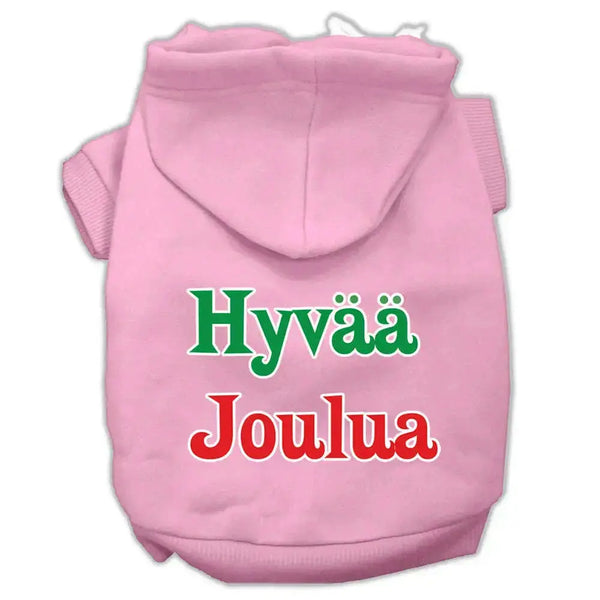 Hyvaa-Joulua-Screen-Print-Pet-Hoodies-Light-Pink-S-GreatEagleInc-319380262