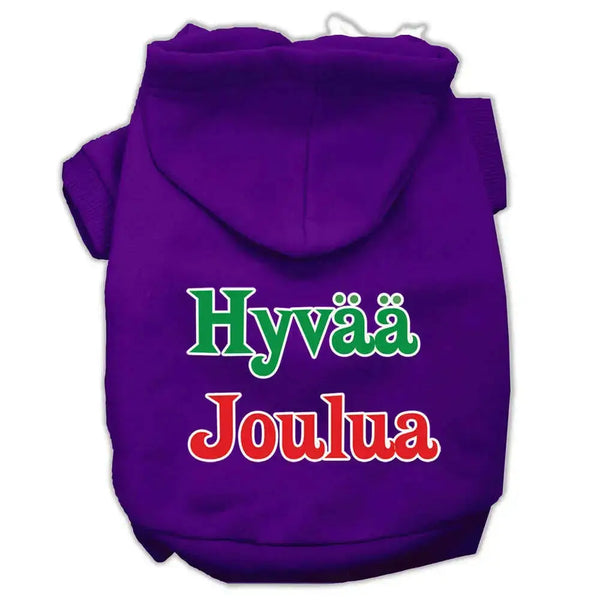 Hyvaa-Joulua-Screen-Print-Pet-Hoodies-Purple-L-GreatEagleInc-319381799