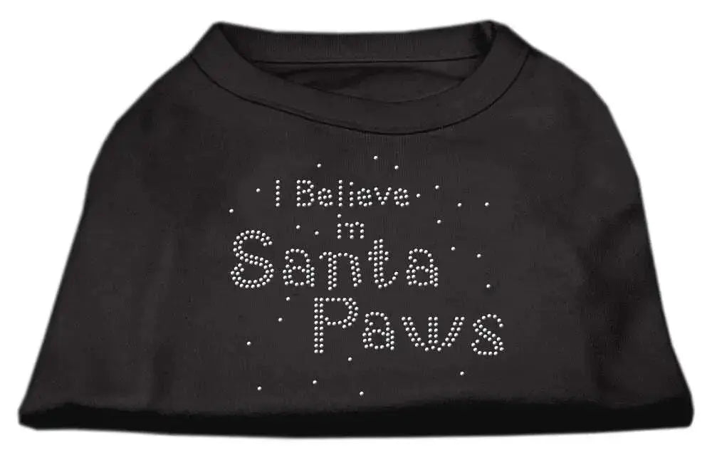 I-Believe-In-Santa-Paws-Shirt-Black-M-GreatEagleInc-319861159