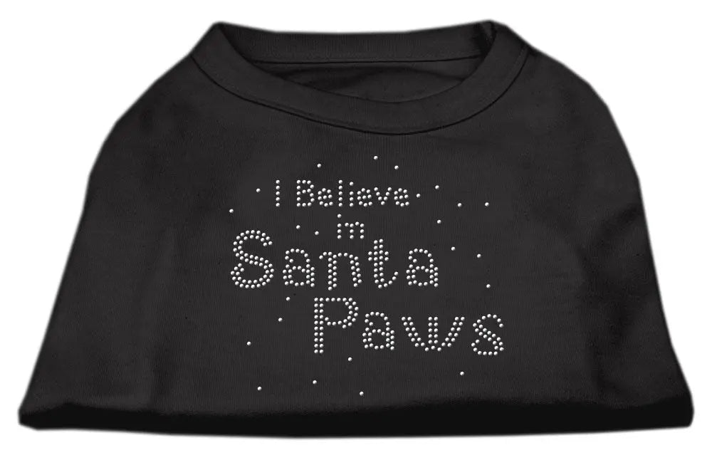I Believe In Santa Paws Shirt Black Xxxl Default Title