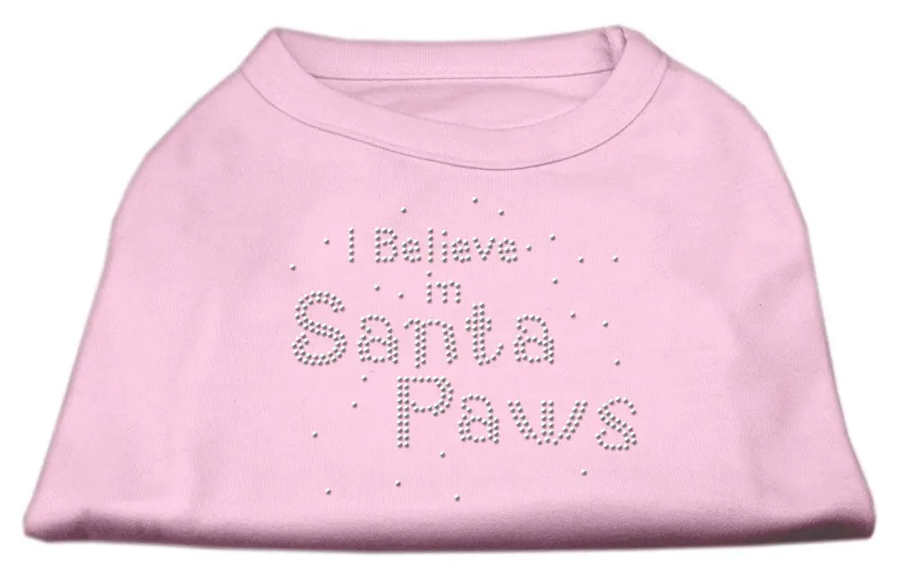 I Believe In Santa Paws Shirt Light Pink Xxxl Default Title