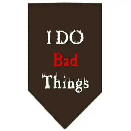 I-Do-Bad-Things-Screen-Print-Bandana-Cocoa-Small-GreatEagleInc-333921143