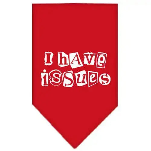 I-Have-Issues-Screen-Print-Bandana-Red-Large-GreatEagleInc-333919988