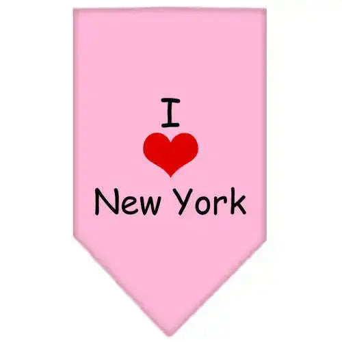 I-Heart-New-York-Screen-Print-Bandana-Light-Pink-Small-GreatEagleInc-333809526